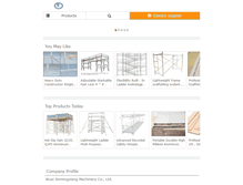 Tablet Screenshot of mobile-scaffolds.com